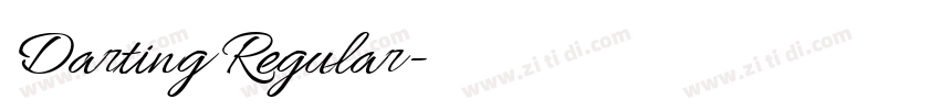 Darting Regular字体转换 Darting Regular字体转换